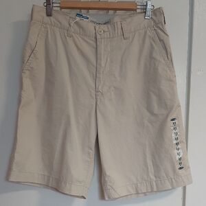 100% Cotton Old Navy Men's Beige Flat Front Shorts